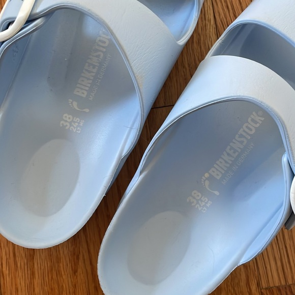 Birkenstock Arizona Essentials EVA Sandals Size 38 Women’s 8 Light Blue - Picture 5 of 5